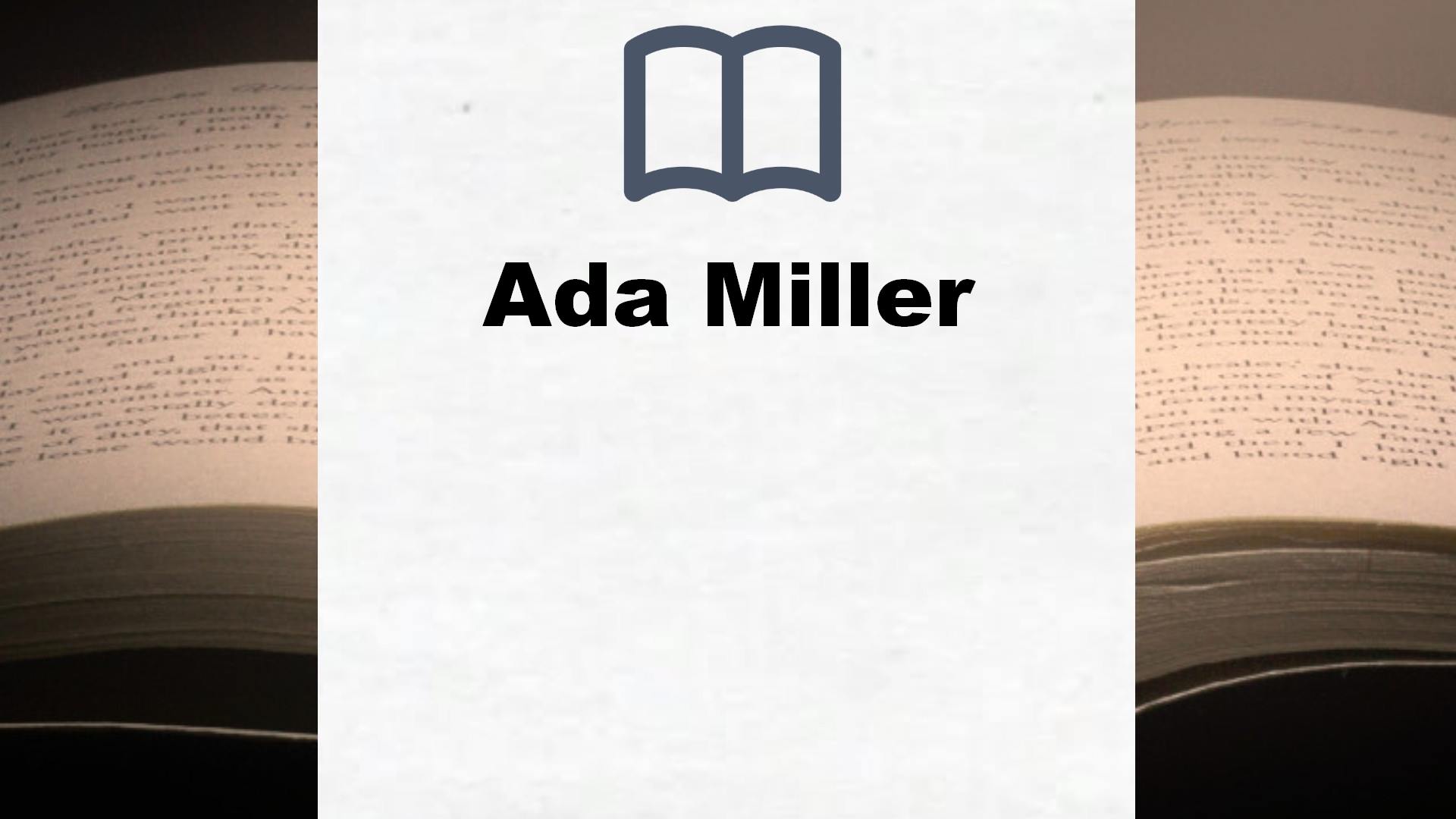 Libros Ada Miller