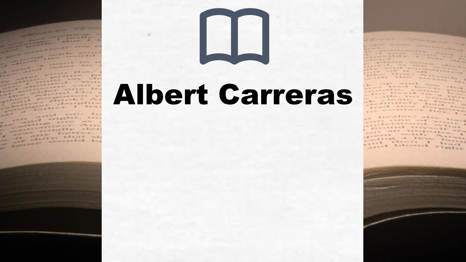 Libros Albert Carreras