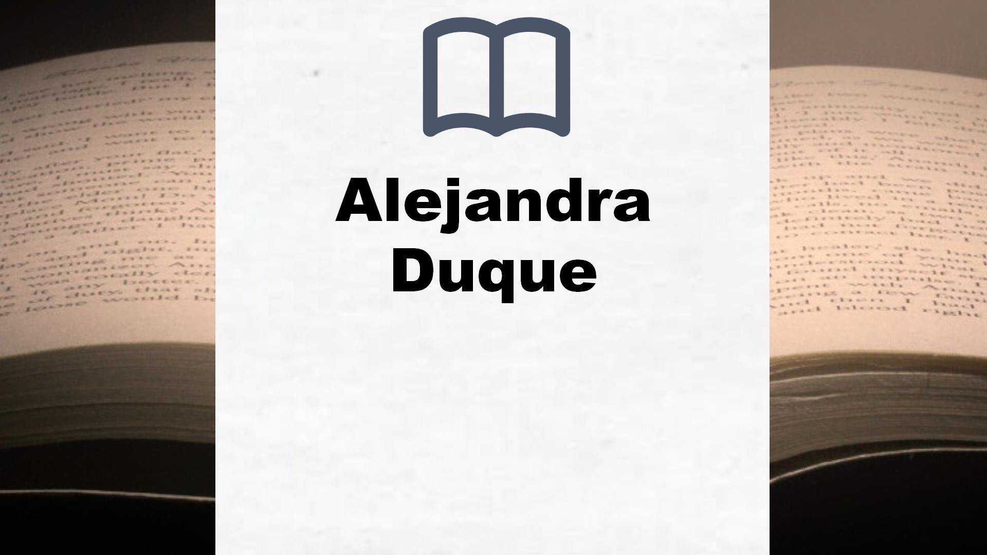 Libros Alejandra Duque