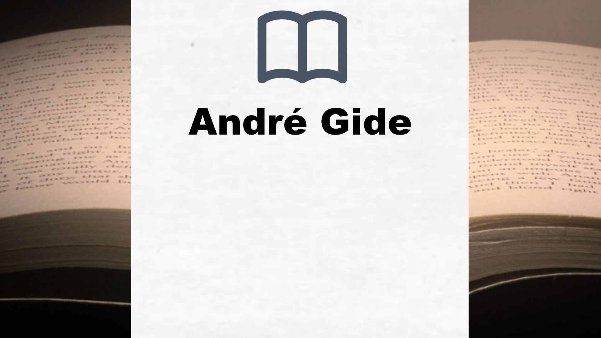 Libros André Gide
