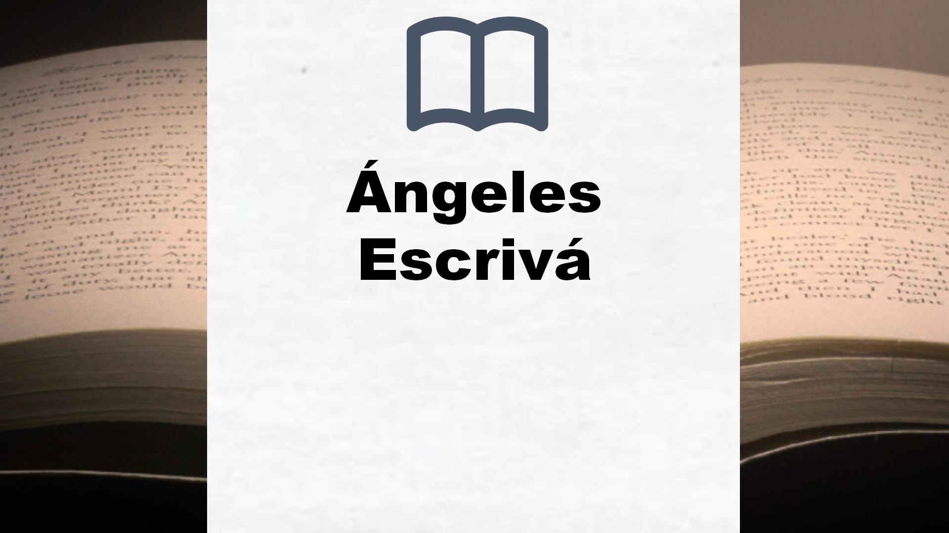 Libros Ángeles Escrivá