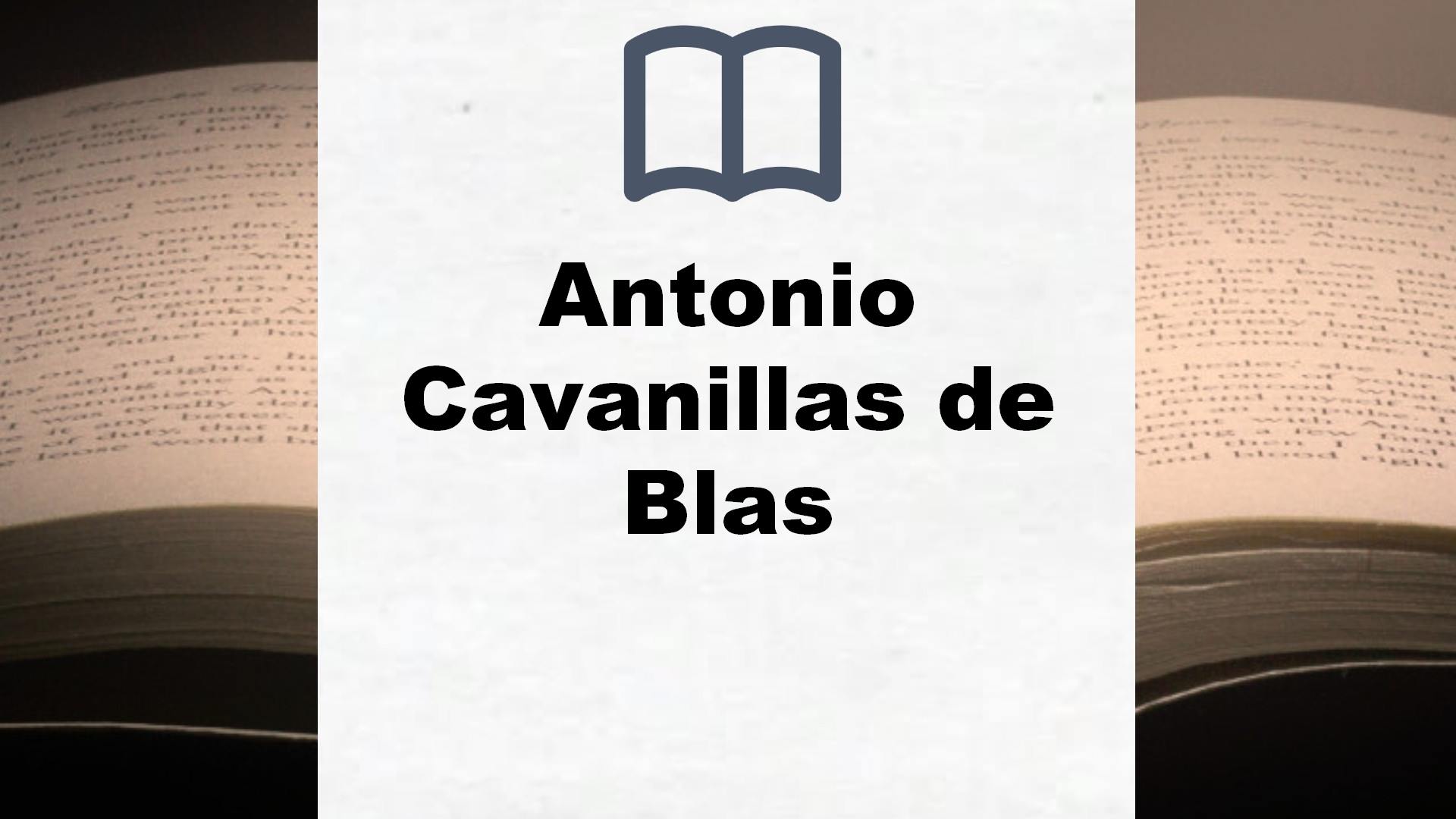 Libros Antonio Cavanillas de Blas