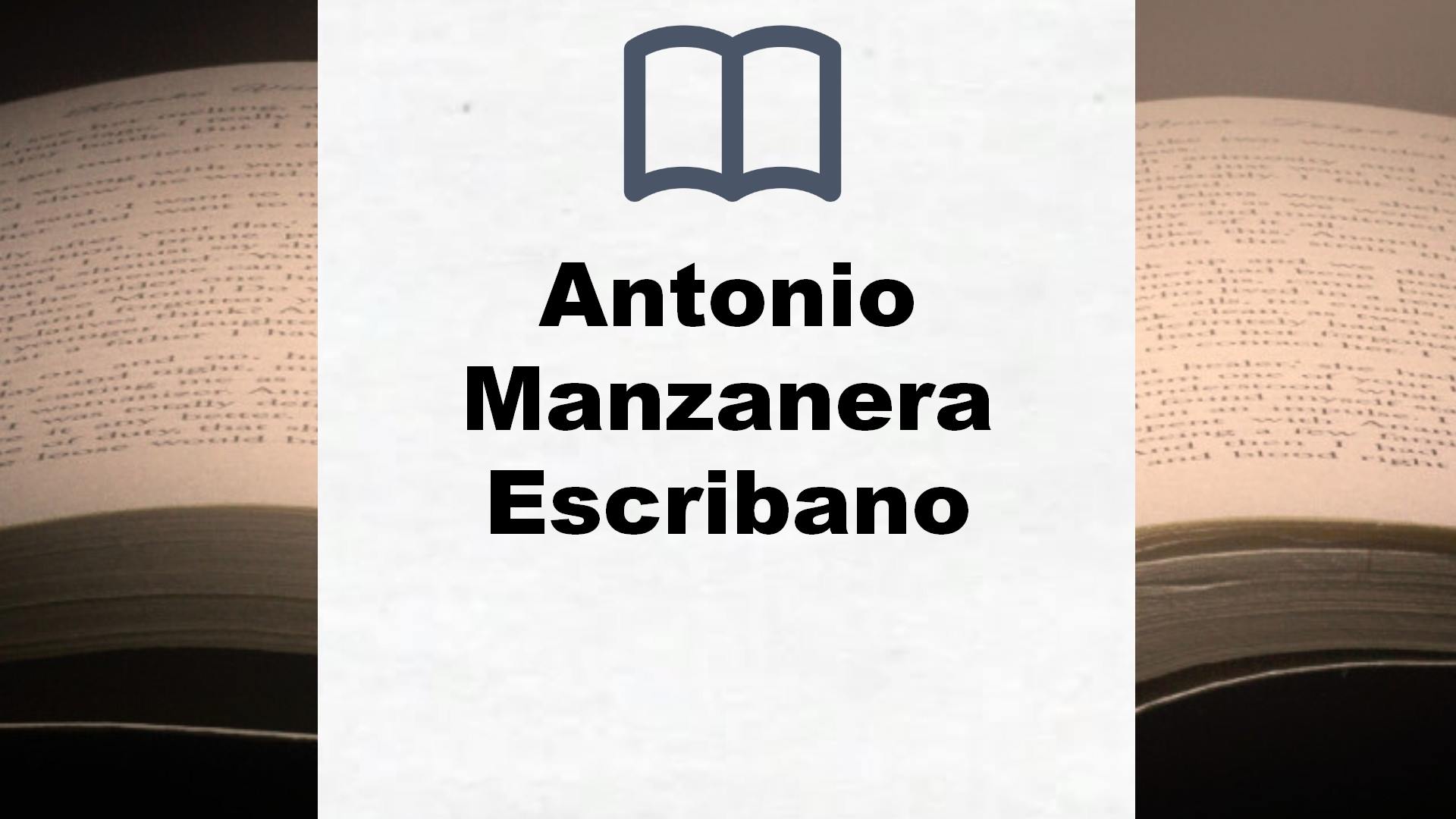 Libros Antonio Manzanera Escribano