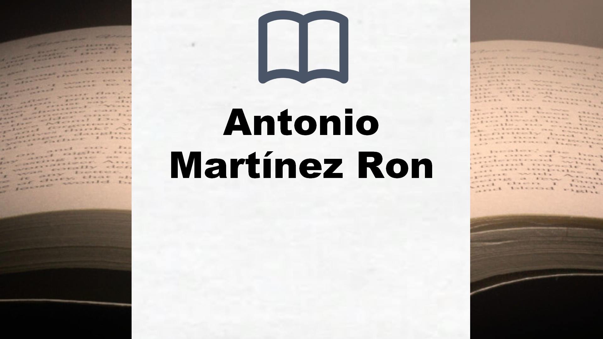 Libros Antonio Martínez Ron