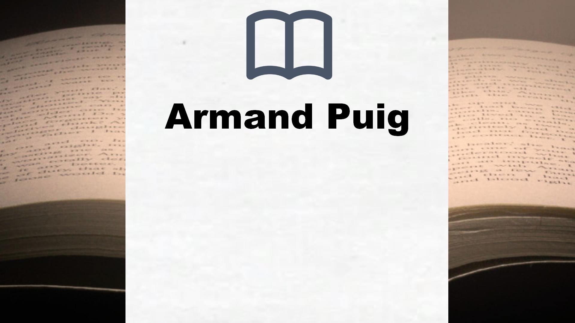 Libros Armand Puig