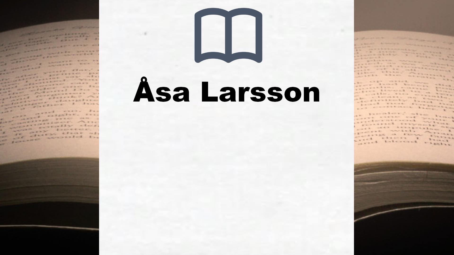 Libros Åsa Larsson