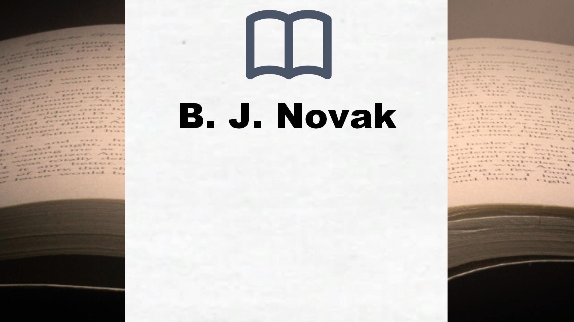 Libros B. J. Novak