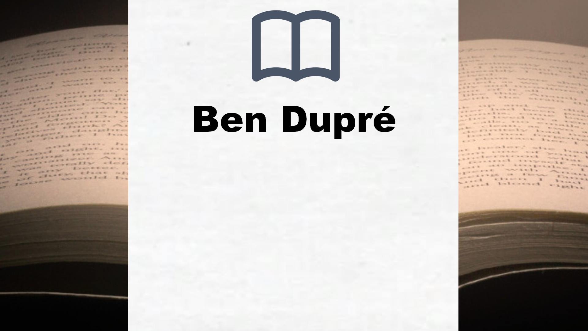 Libros Ben Dupré