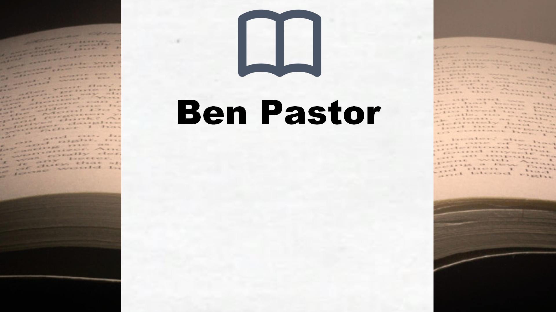 Libros Ben Pastor