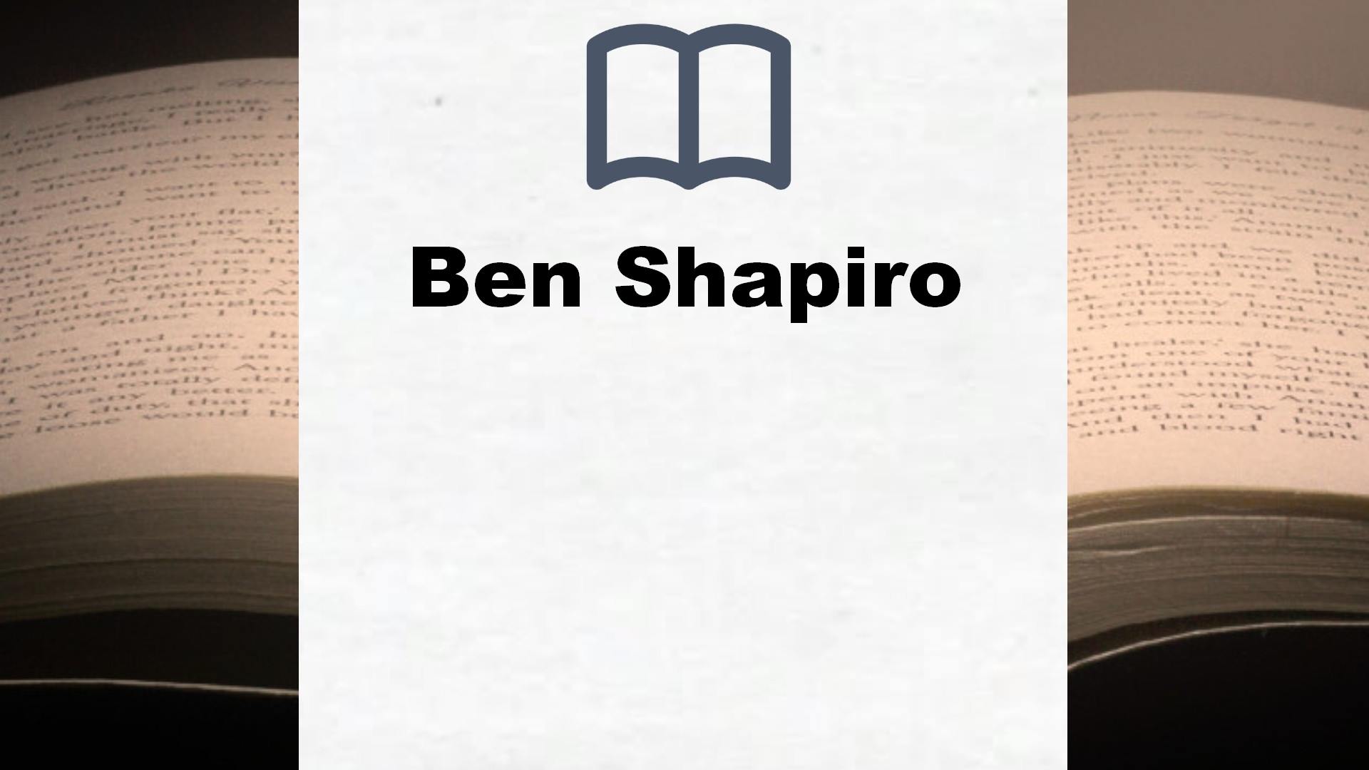 Libros Ben Shapiro