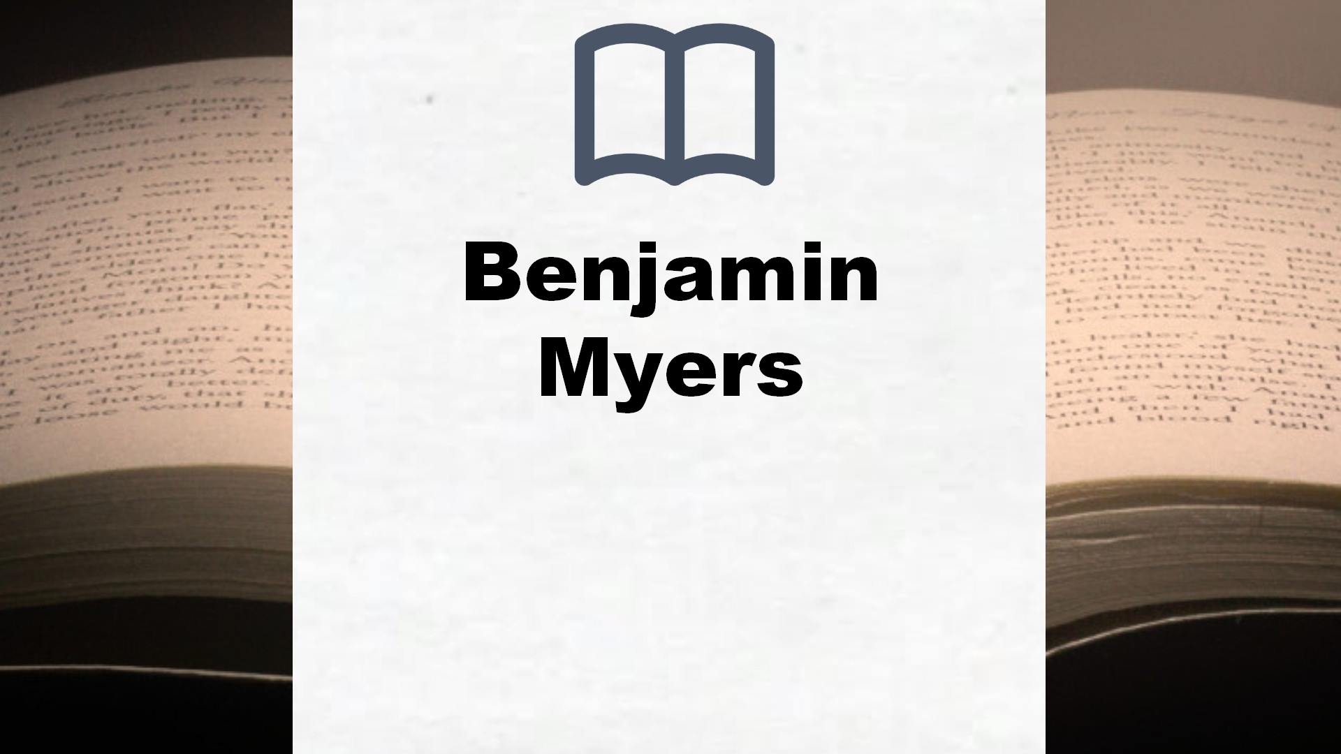 Libros Benjamin Myers
