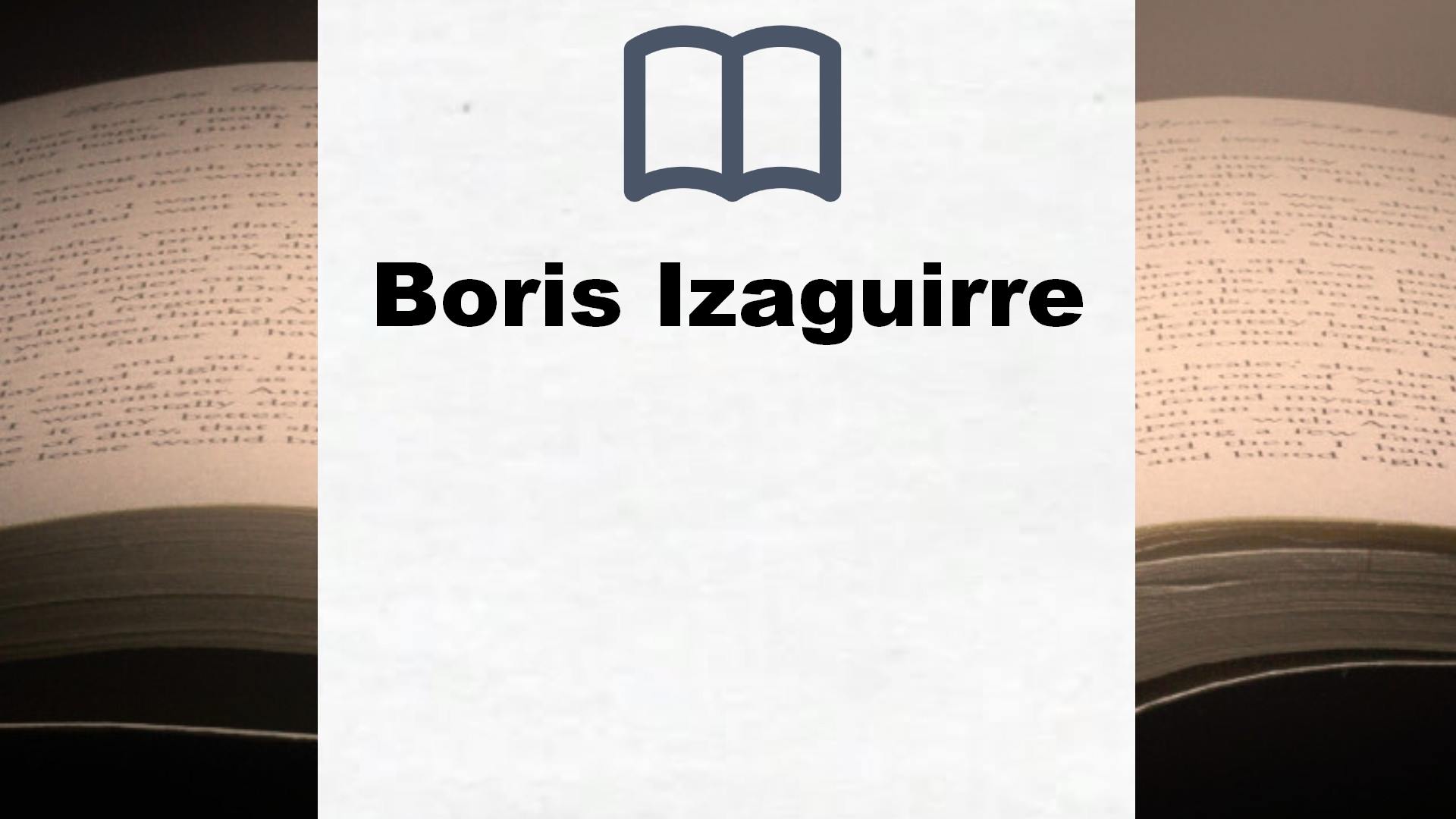 Libros Boris Izaguirre