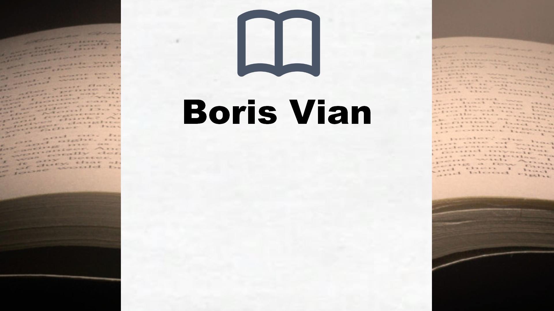 Libros Boris Vian