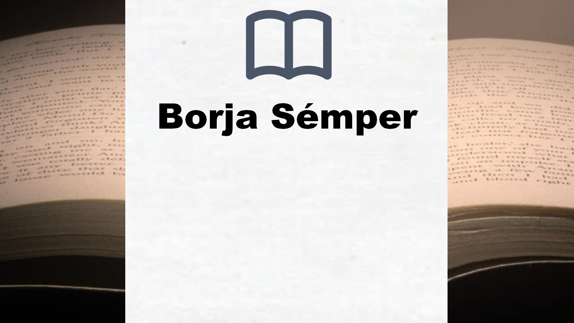 Libros Borja Sémper
