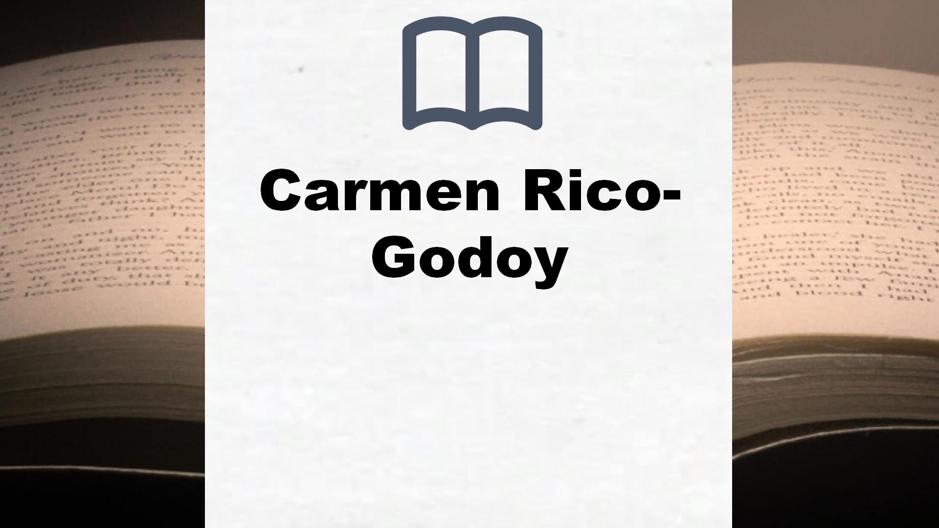 Libros Carmen Rico-Godoy