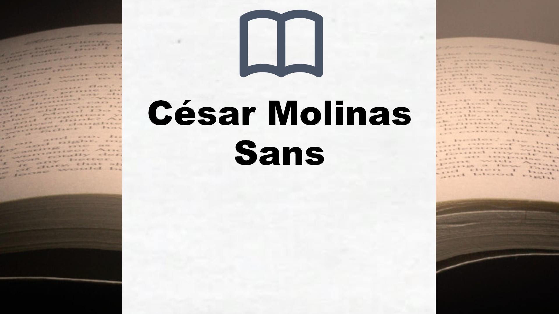 Libros César Molinas Sans