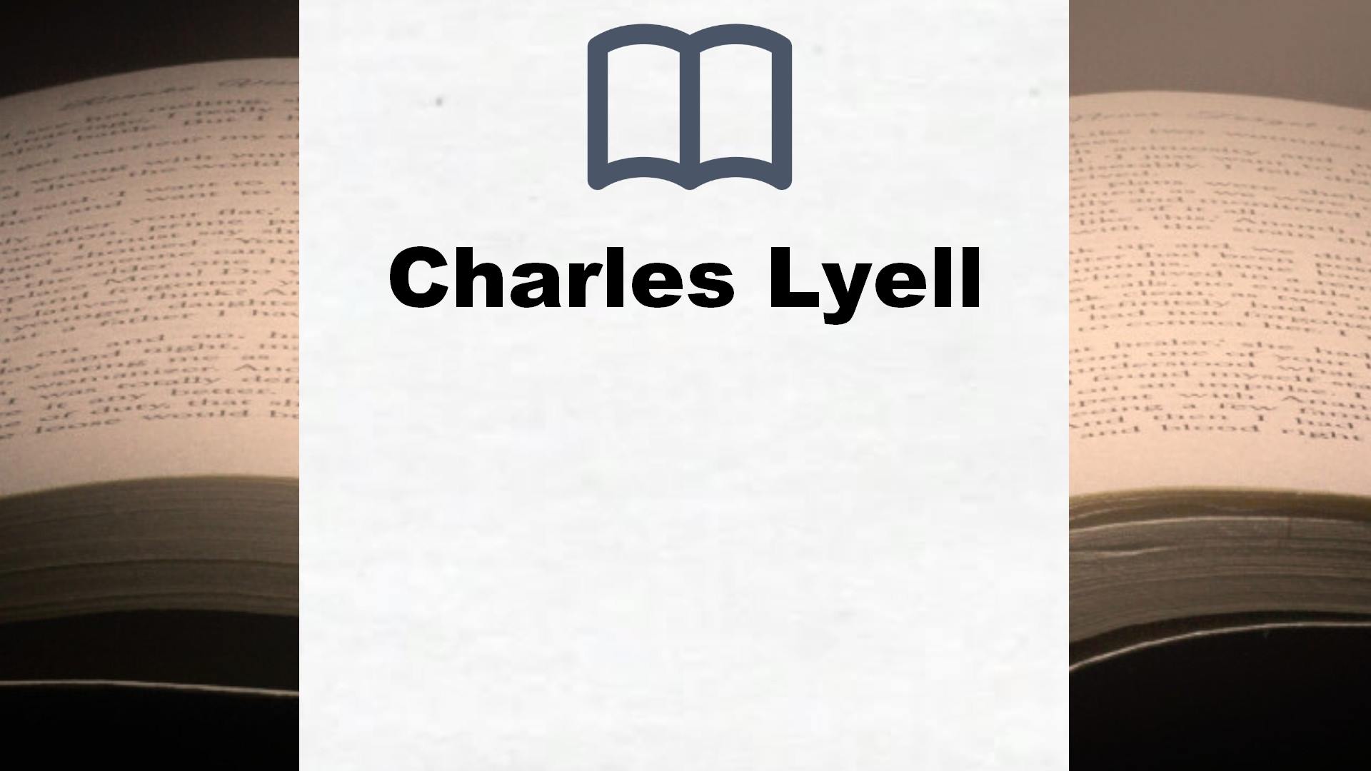 Libros Charles Lyell