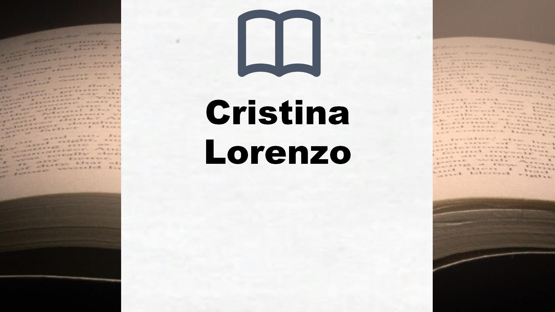 Libros Cristina Lorenzo