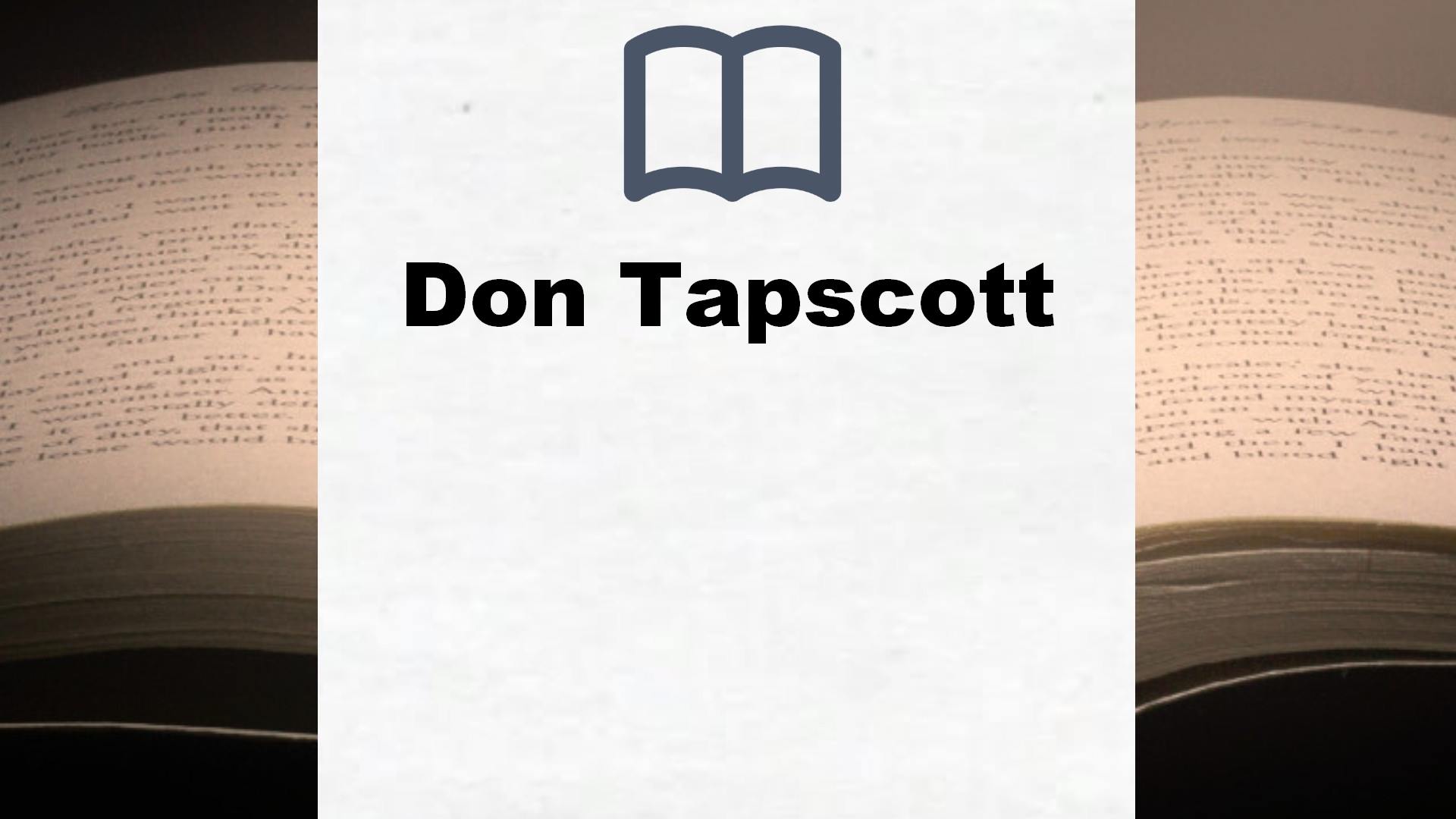 Libros Don Tapscott