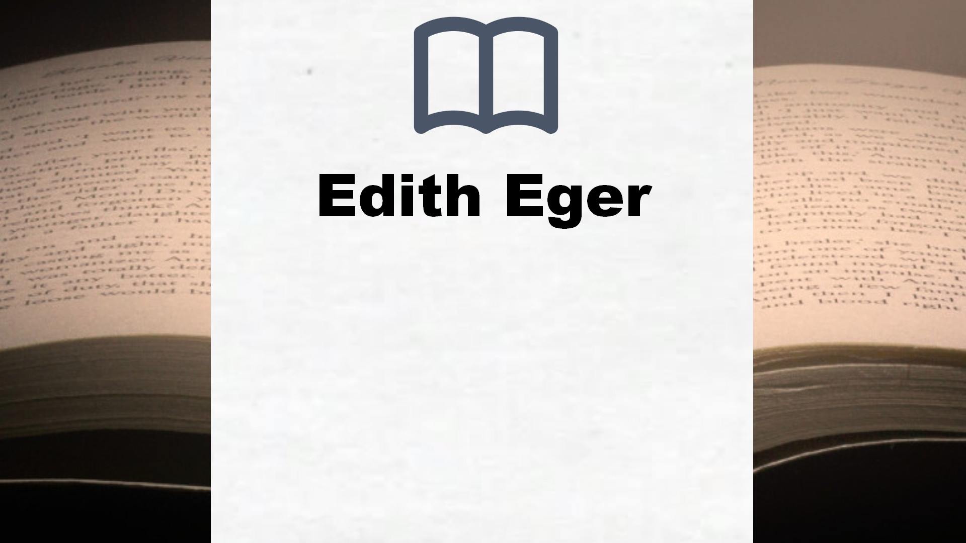 Libros Edith Eger