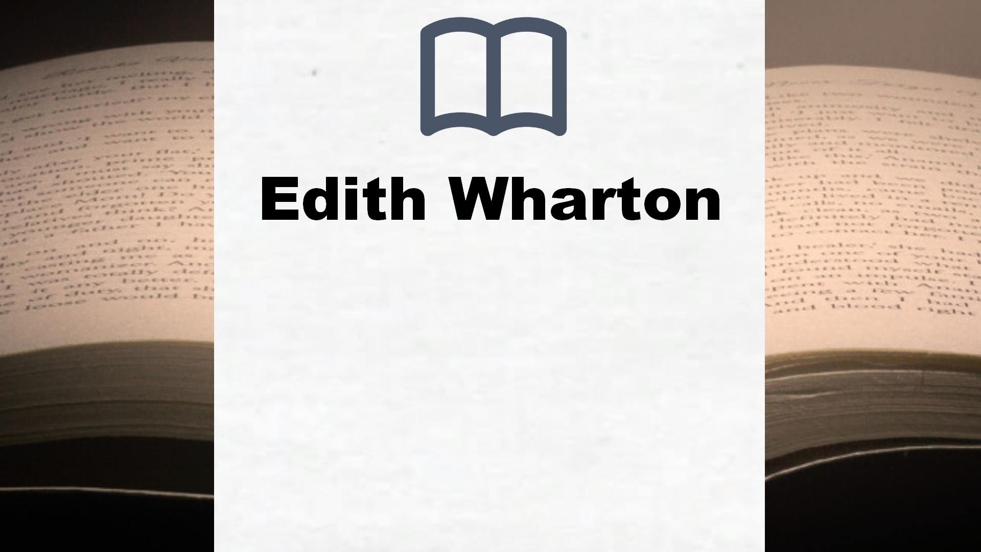 Libros Edith Wharton
