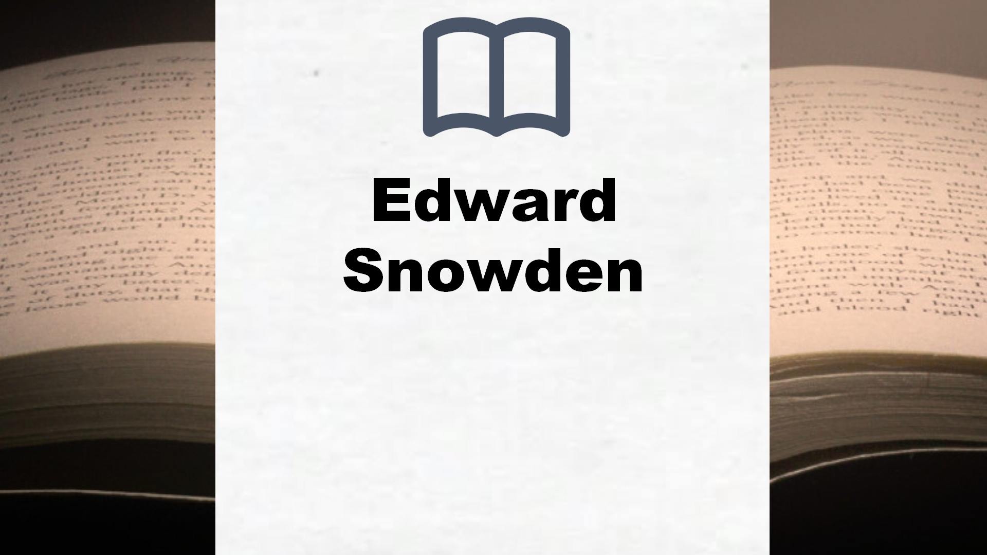 Libros Edward Snowden