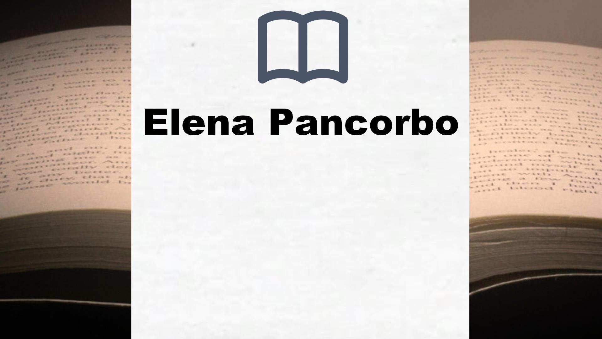 Libros Elena Pancorbo