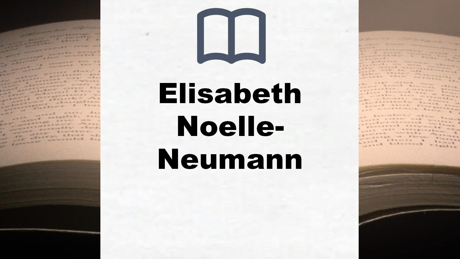 Libros Elisabeth Noelle-Neumann
