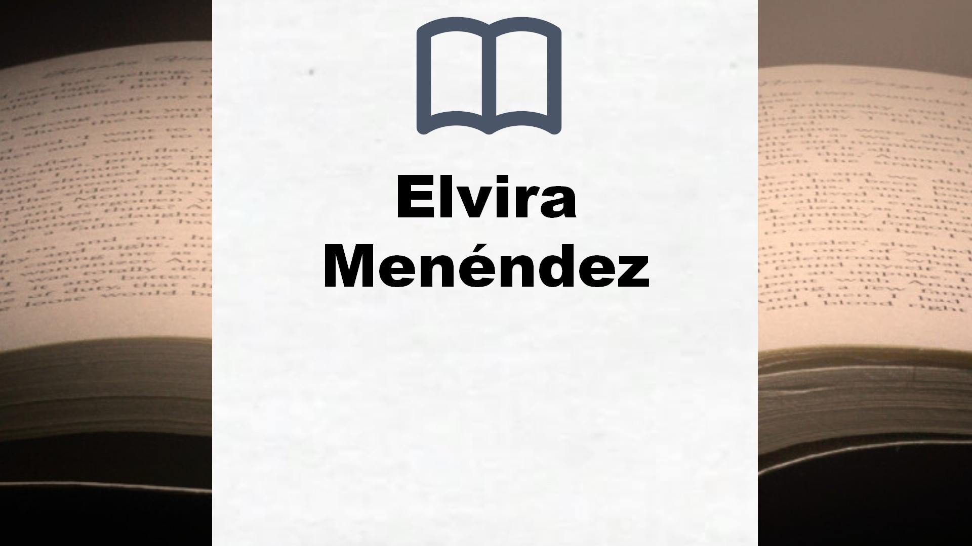 Libros Elvira Menéndez