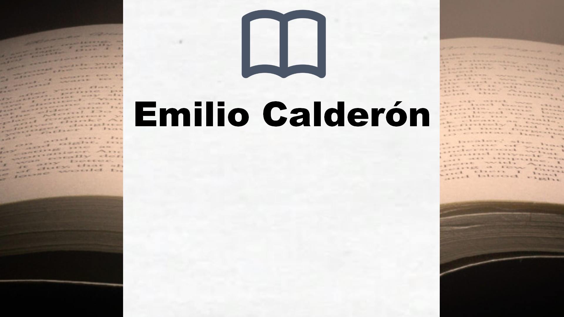 Libros Emilio Calderón