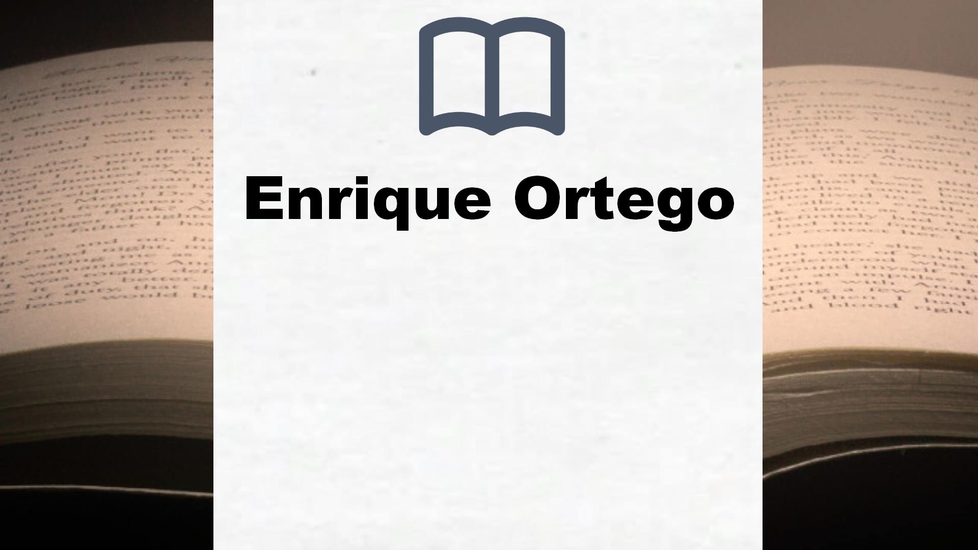 Libros Enrique Ortego