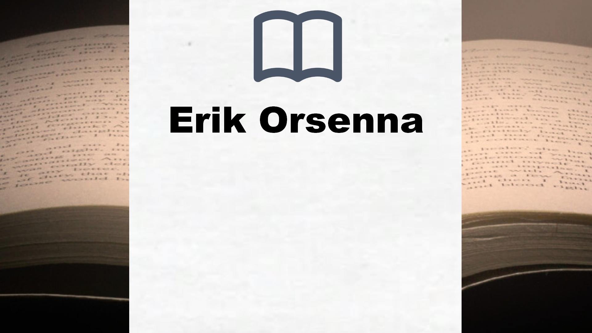 Libros Erik Orsenna