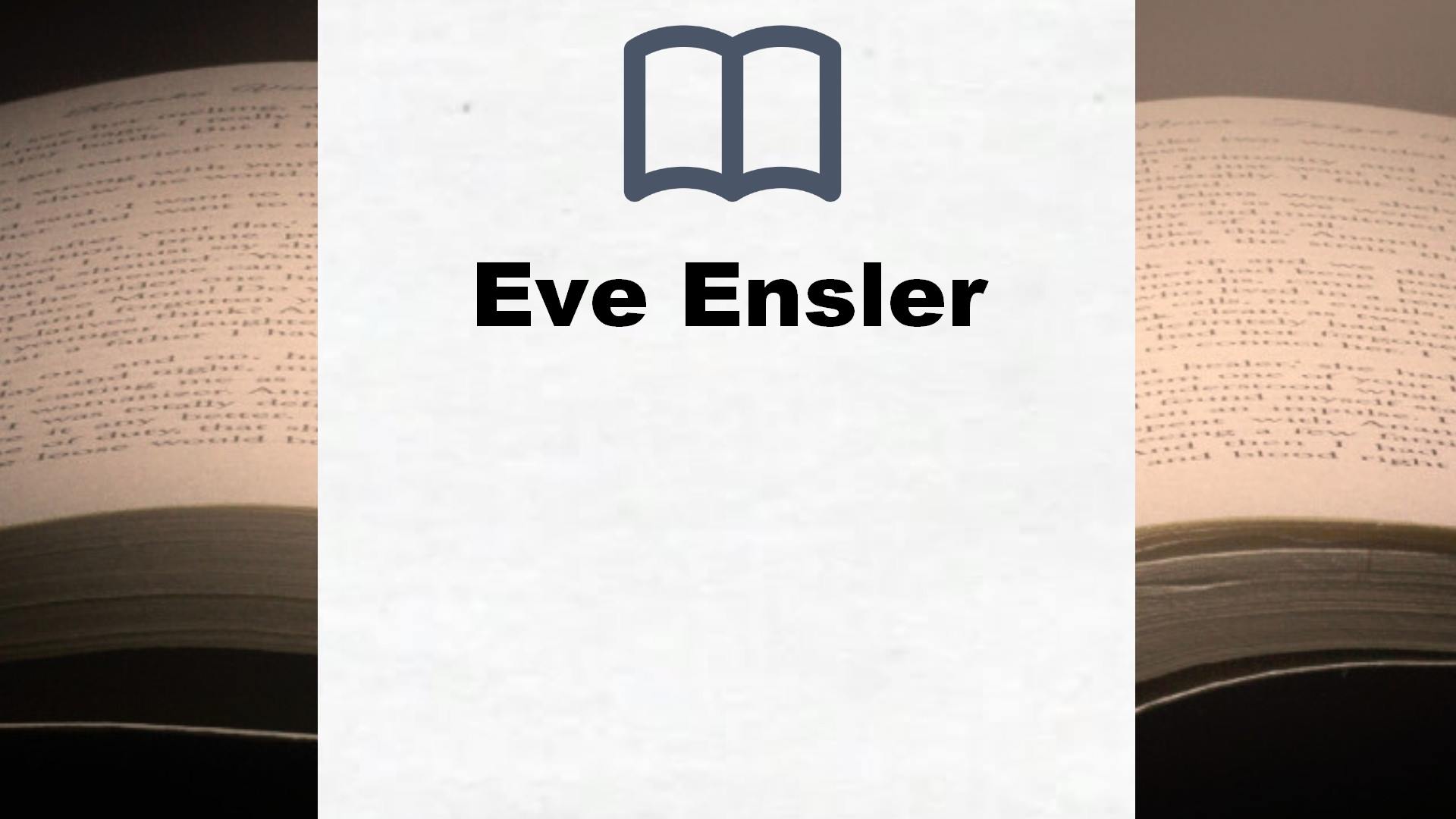 Libros Eve Ensler