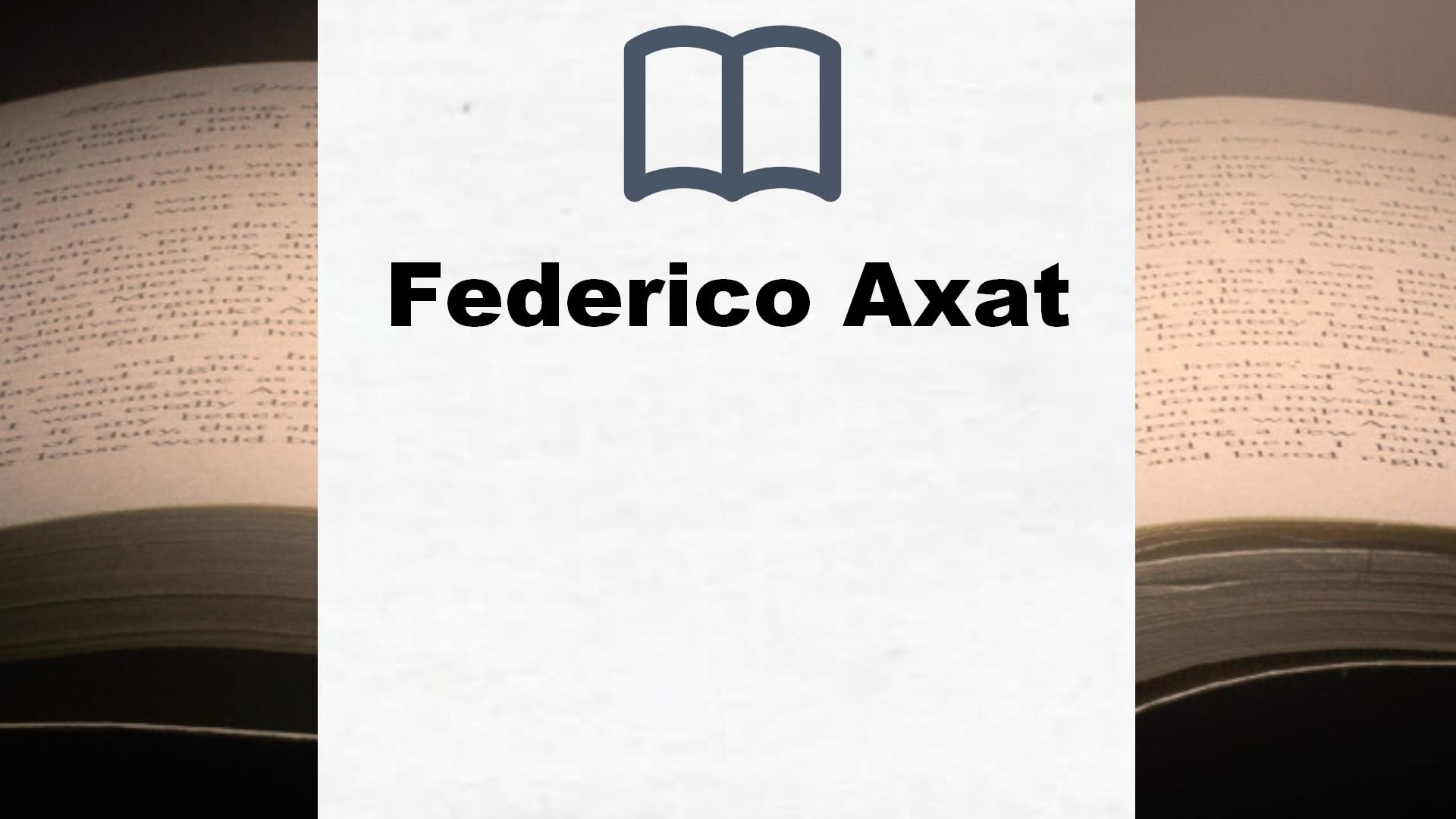 Libros Federico Axat