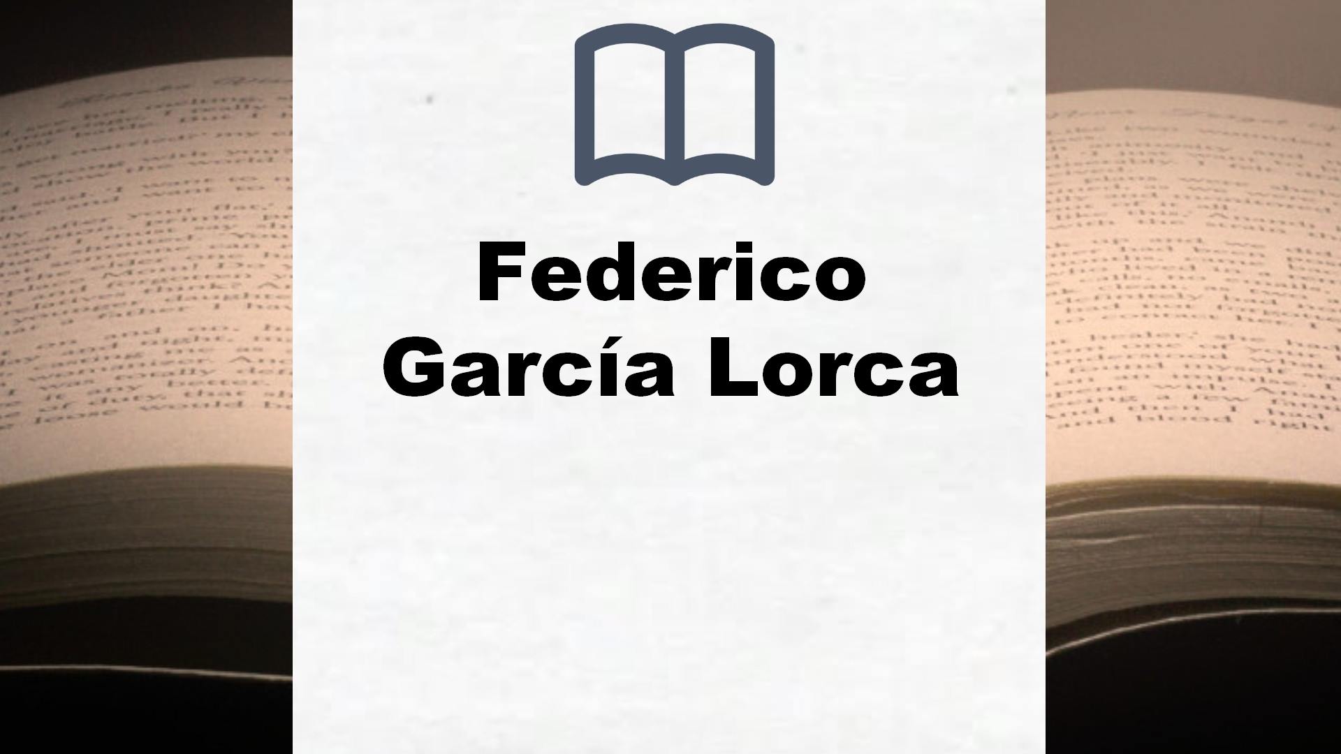 Libros Federico García Lorca