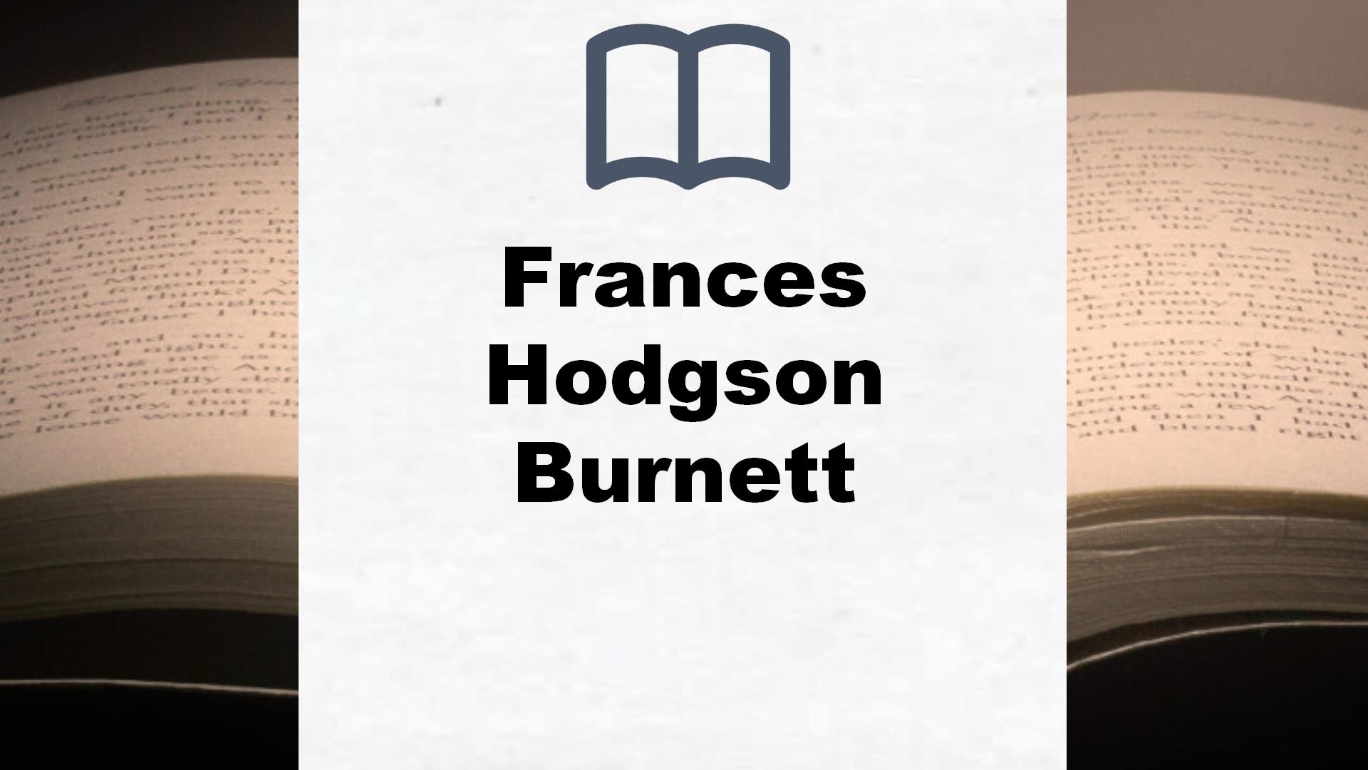 Libros Frances Hodgson Burnett