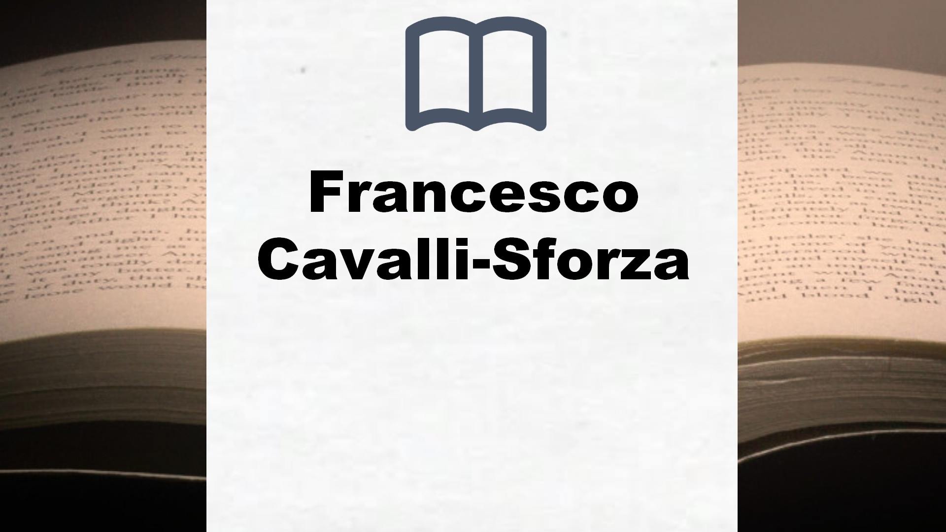 Libros Francesco Cavalli-Sforza