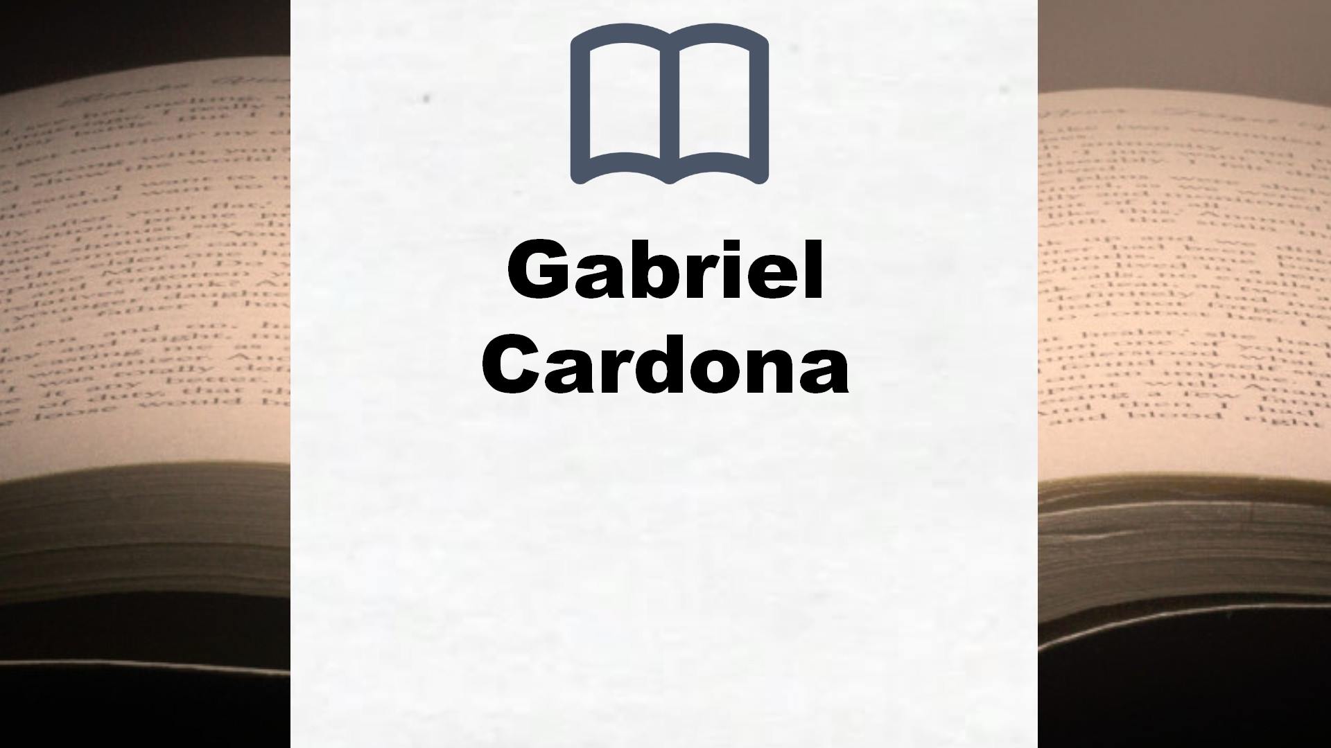 Libros Gabriel Cardona