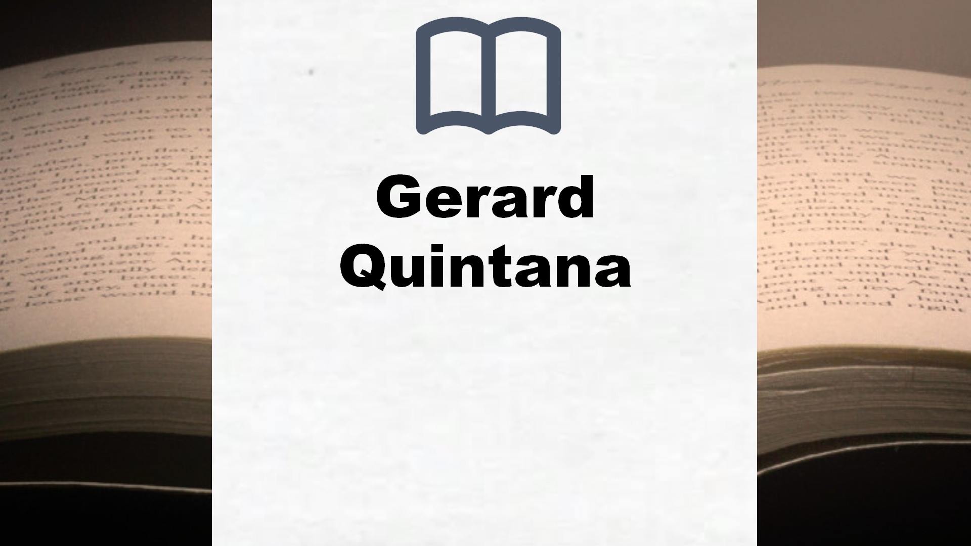 Libros Gerard Quintana
