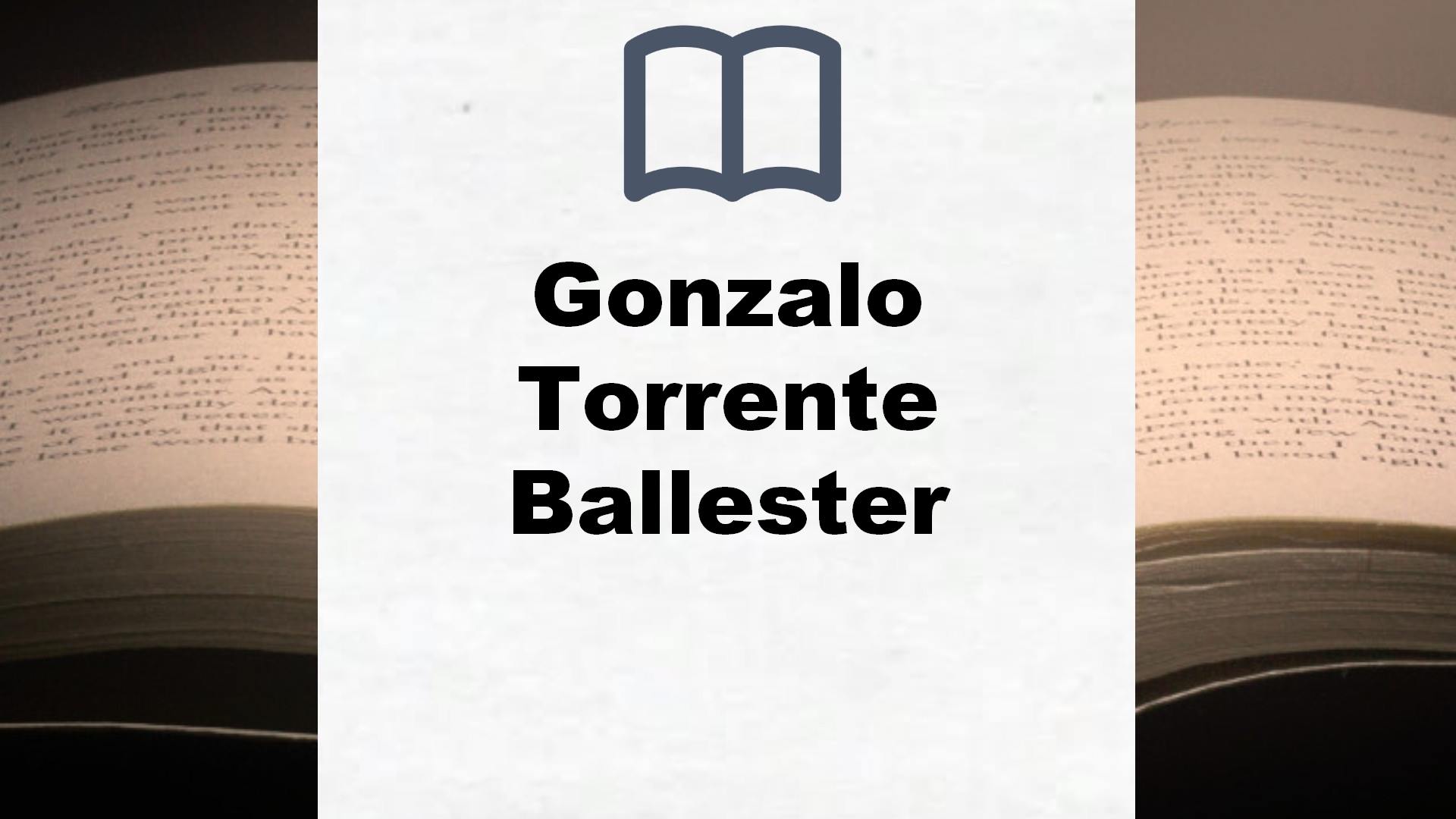 Libros Gonzalo Torrente Ballester