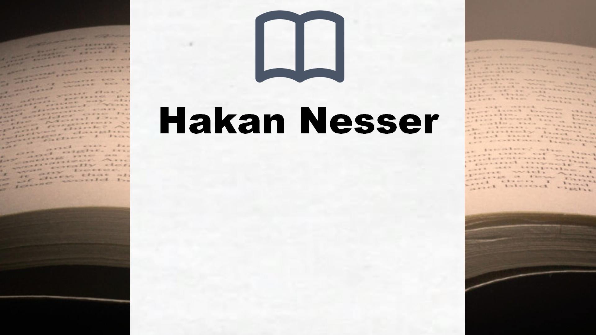 Libros Hakan Nesser