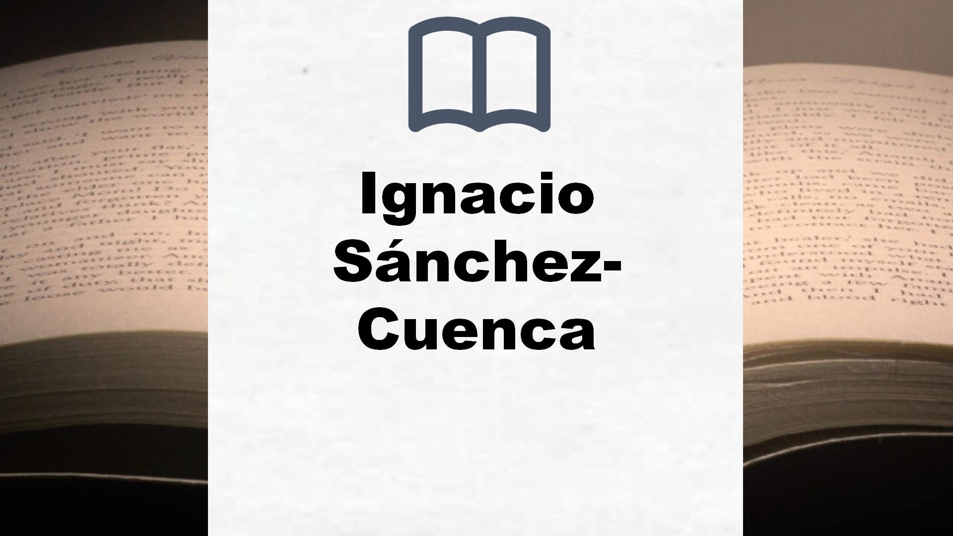 Libros Ignacio Sánchez-Cuenca