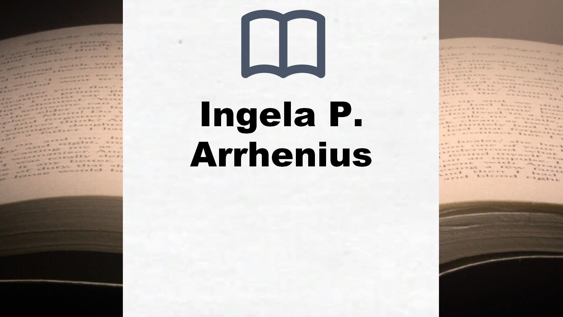 Libros Ingela P. Arrhenius