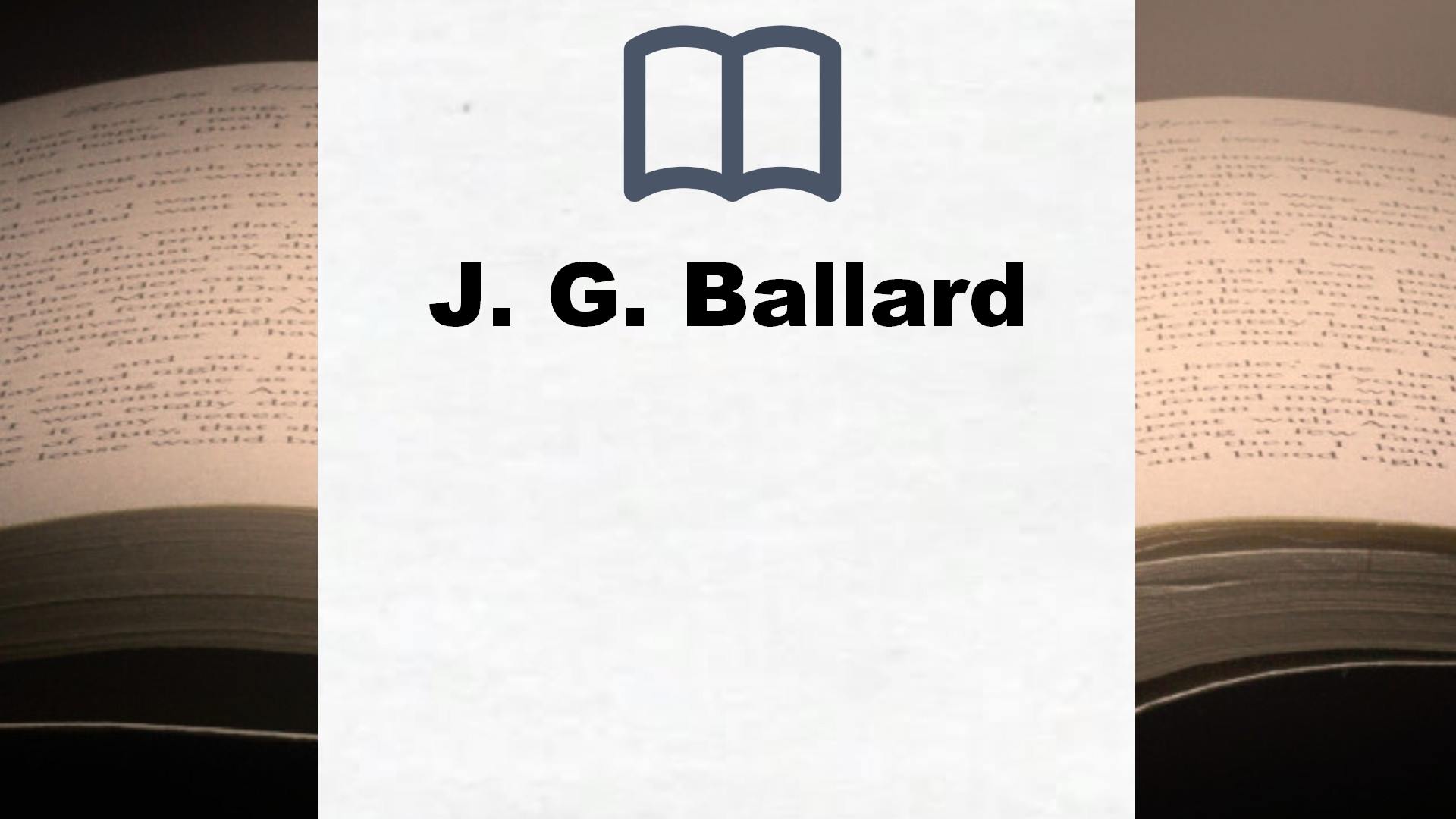 Libros J. G. Ballard