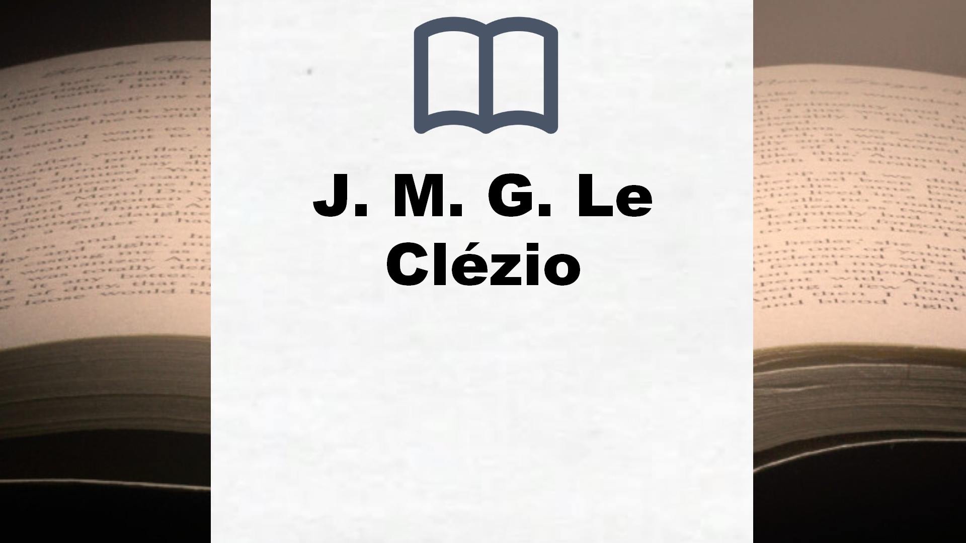 Libros J. M. G. Le Clézio
