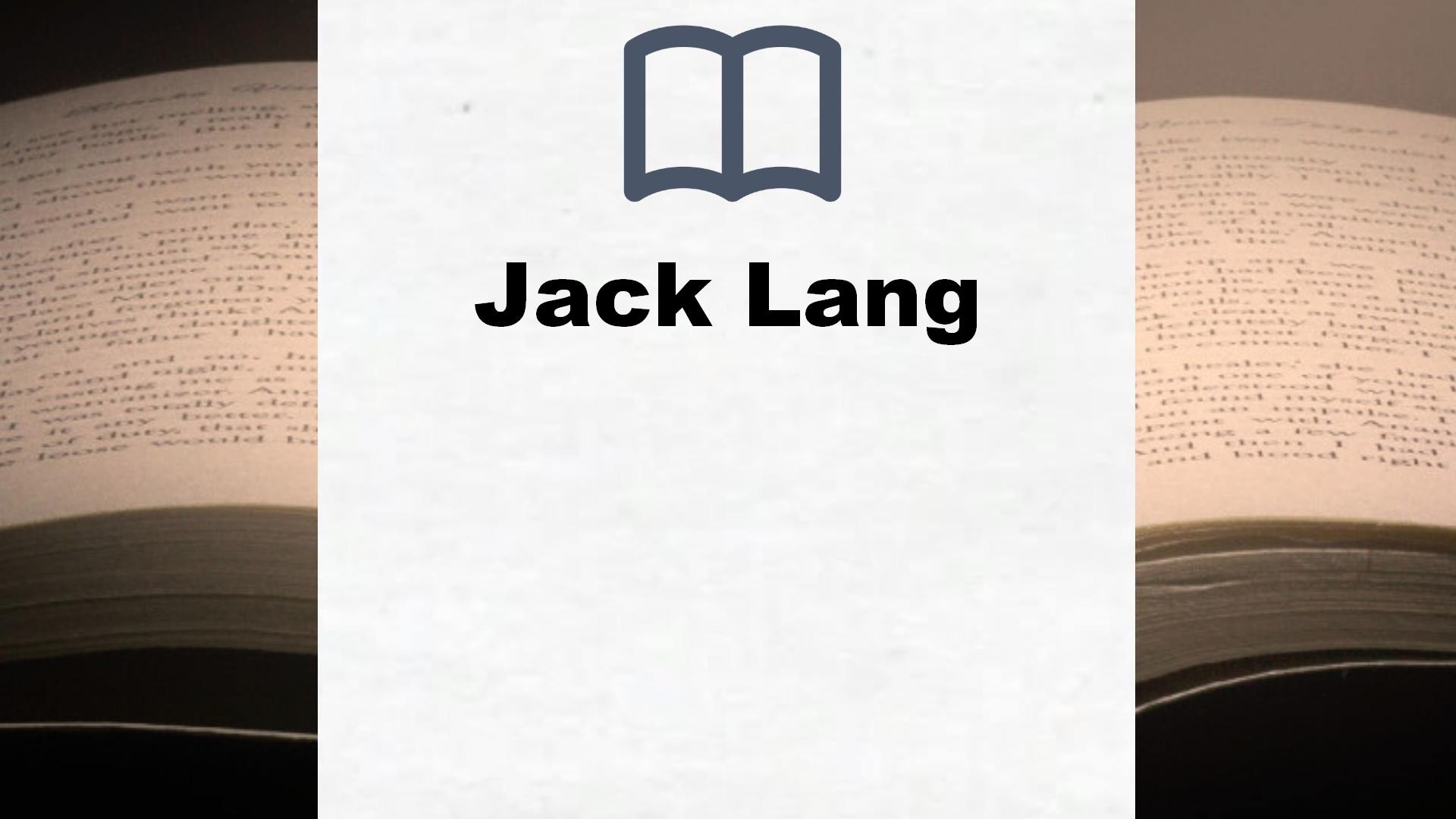 Libros Jack Lang