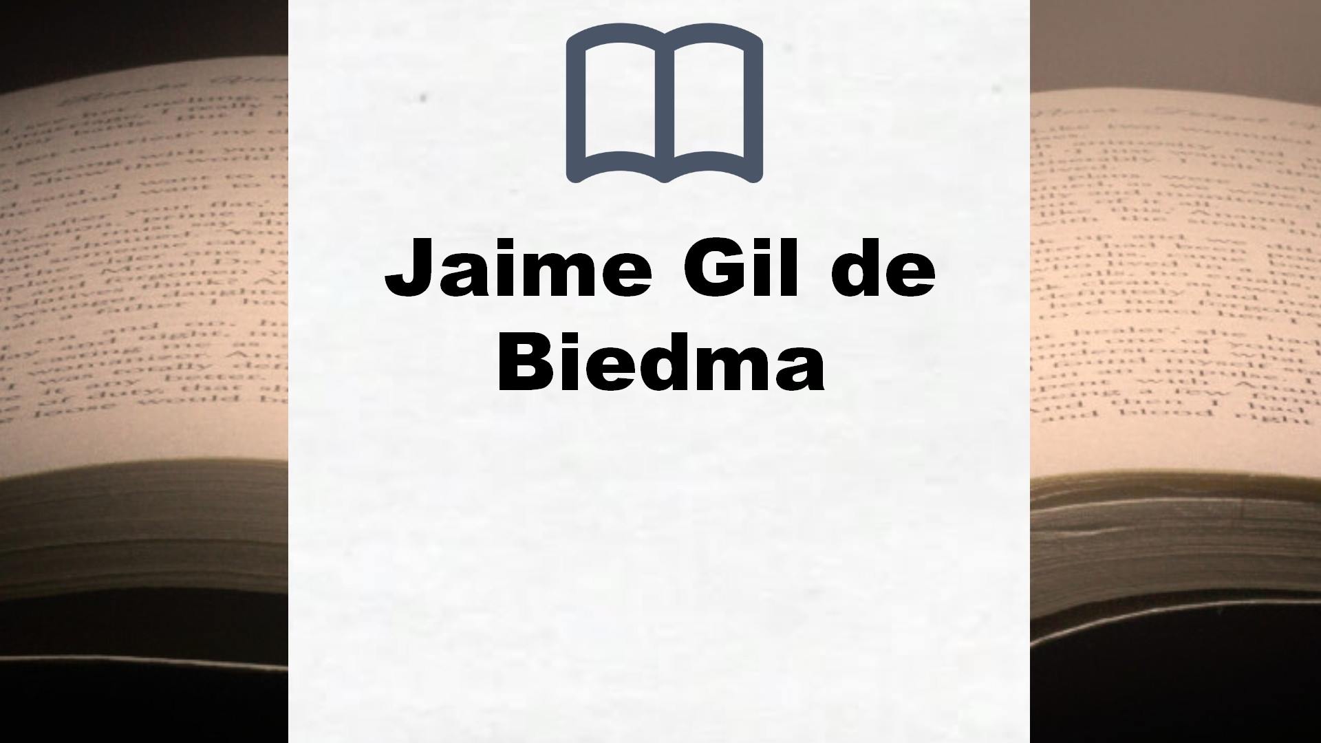 Libros Jaime Gil de Biedma
