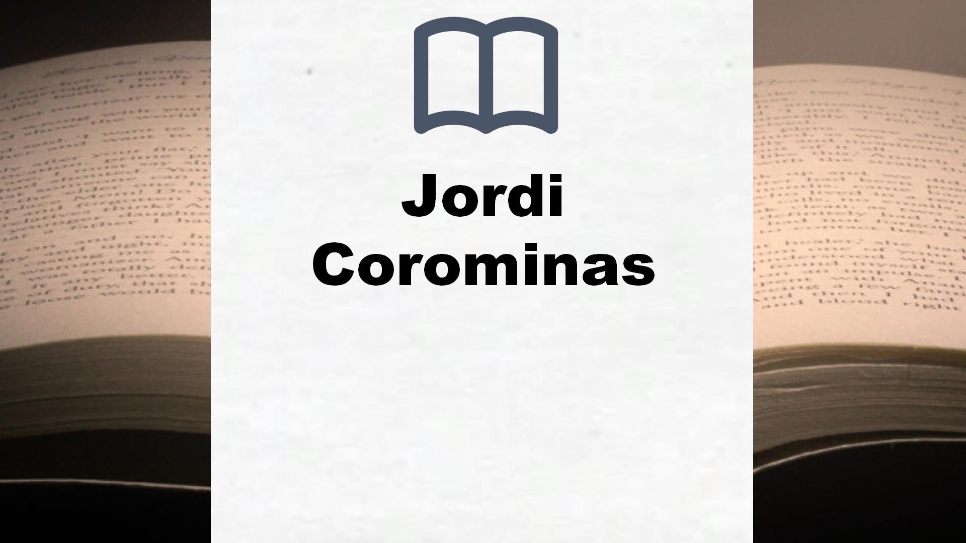 Libros Jordi Corominas