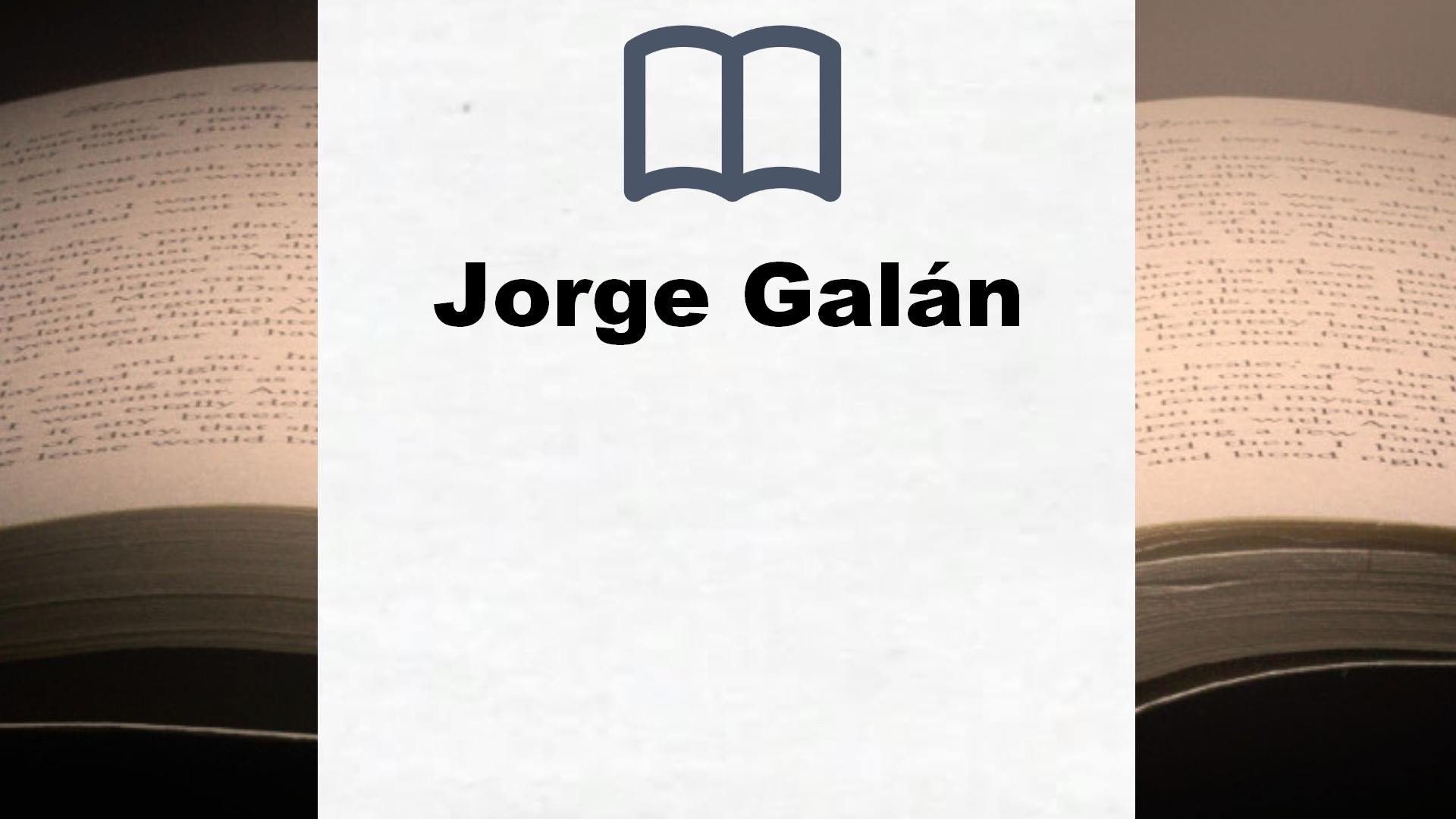 Libros Jorge Galán