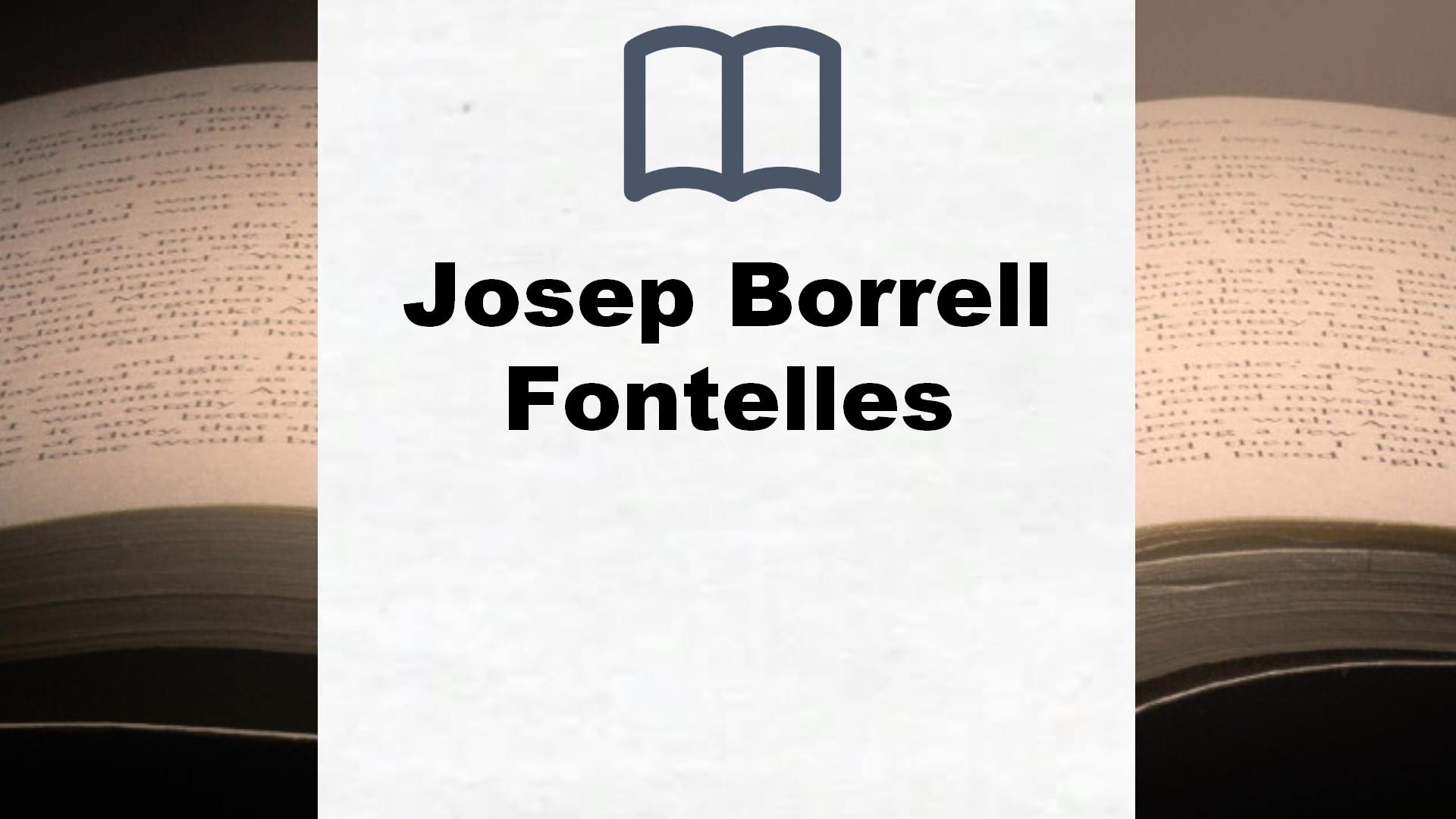 Libros Josep Borrell Fontelles